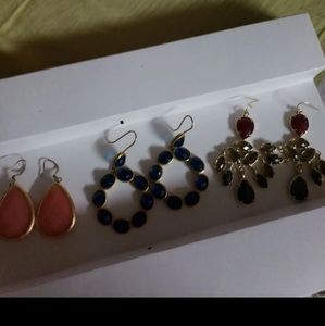Designer statement earrings lot